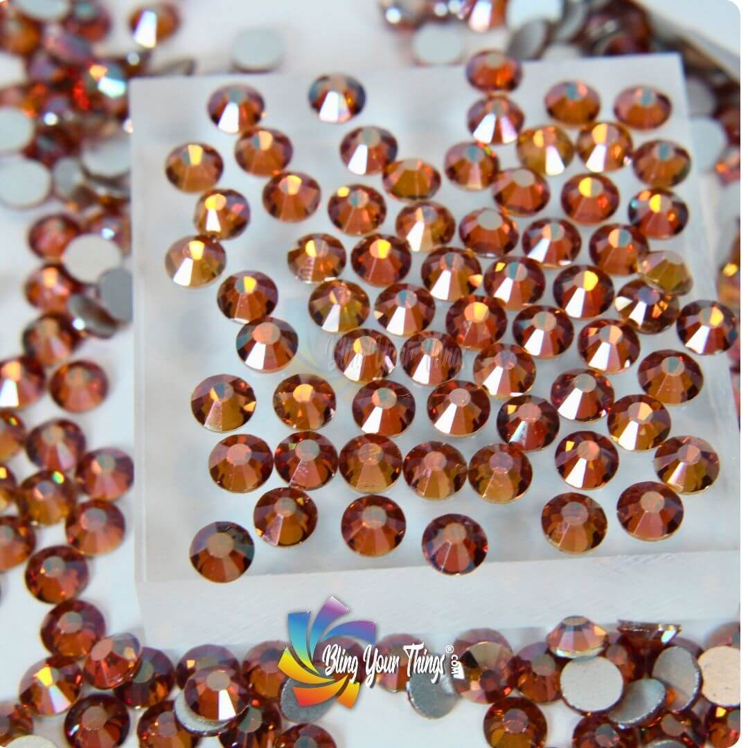 Amber Flatback Rhinestones - Bling Your Things Rhinestones