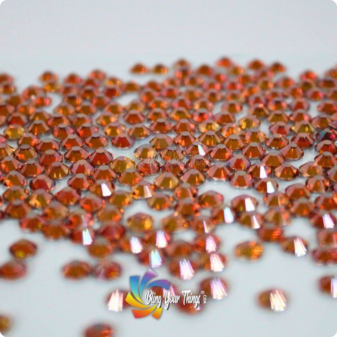 Amber Flatback Rhinestones - Bling Your Things Rhinestones