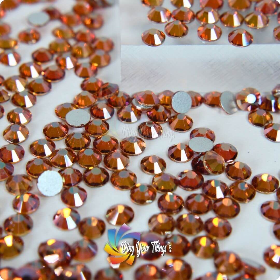 Amber Flatback Rhinestones - Bling Your Things Rhinestones